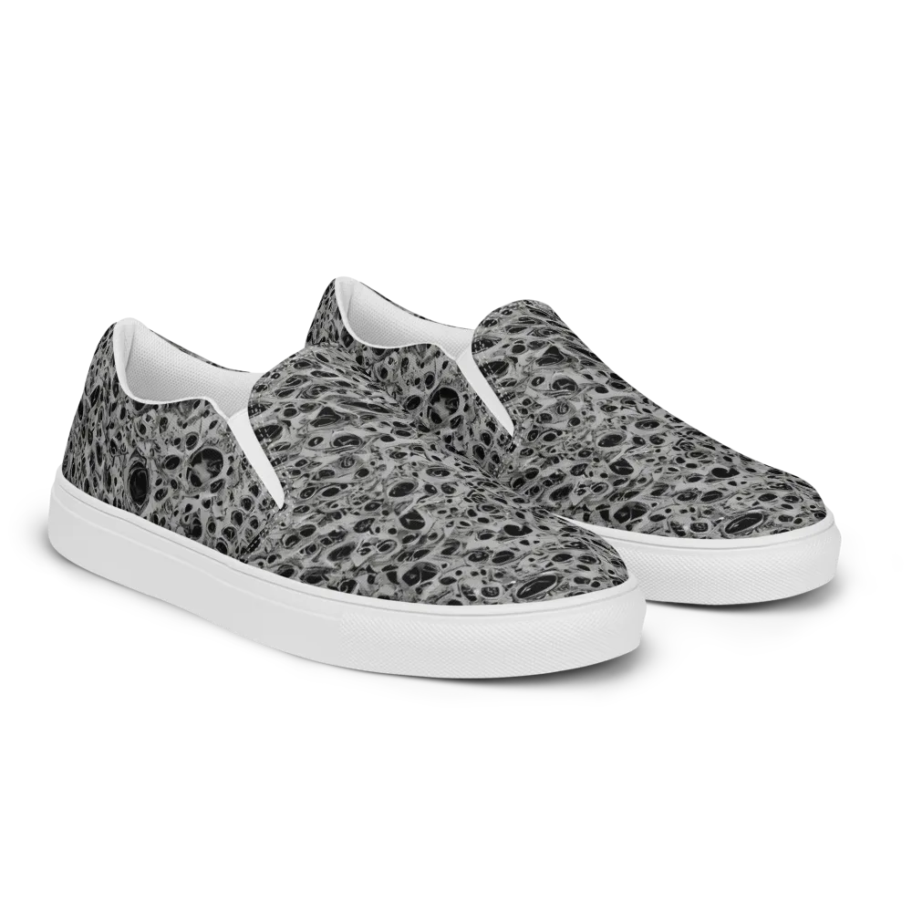 Black Matter on Women's Slip-On Canvas Shoes — Right Front