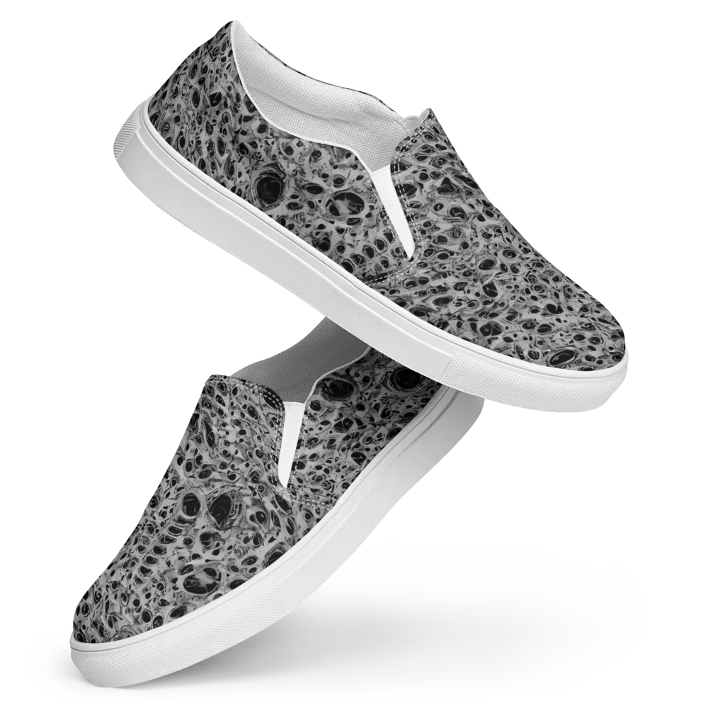 Black Matter on Women's Slip-On Canvas Shoes — Front