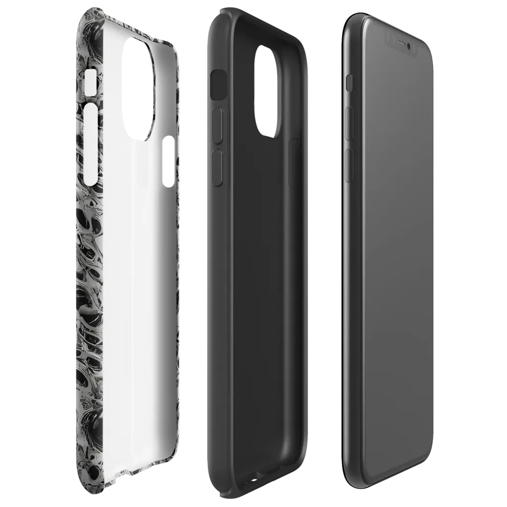 Black Matter on Tough Case for iPhone® — Right