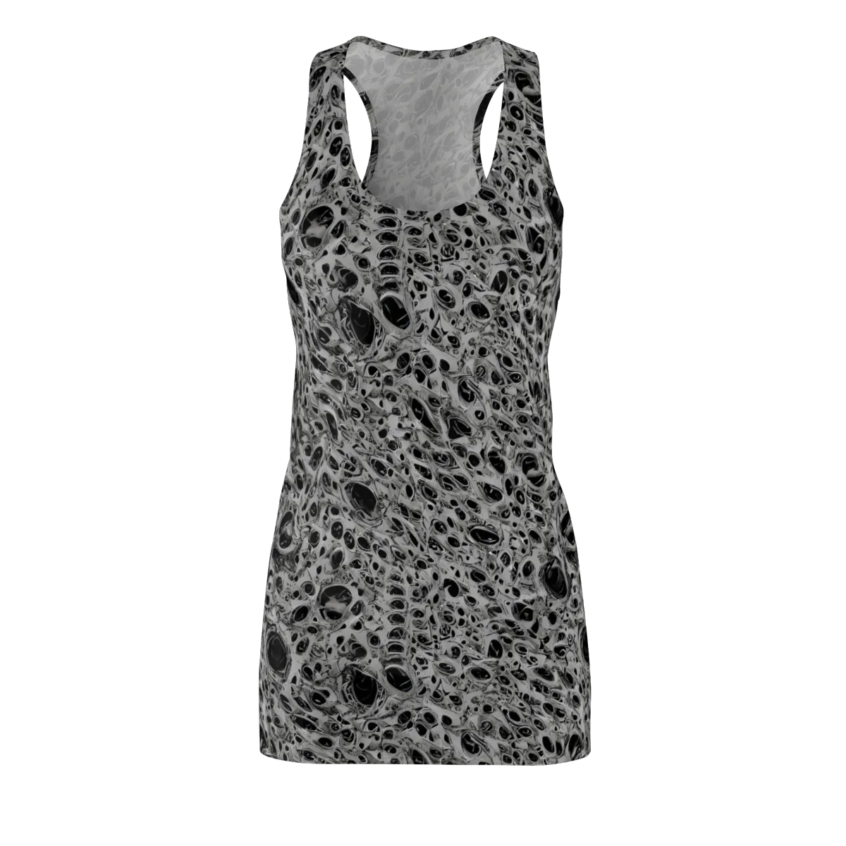 Black Matter on Racerback Dress — Front