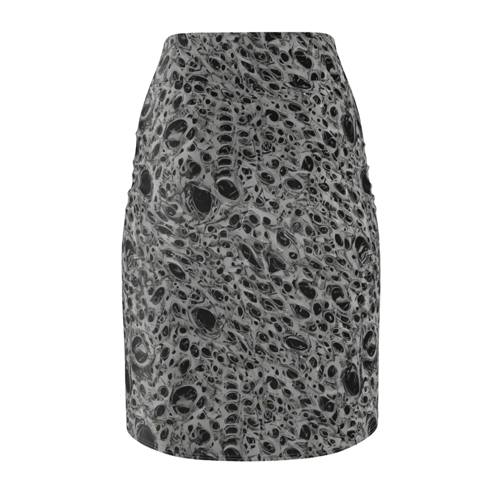 Black Matter on Pencil Skirt — Back
