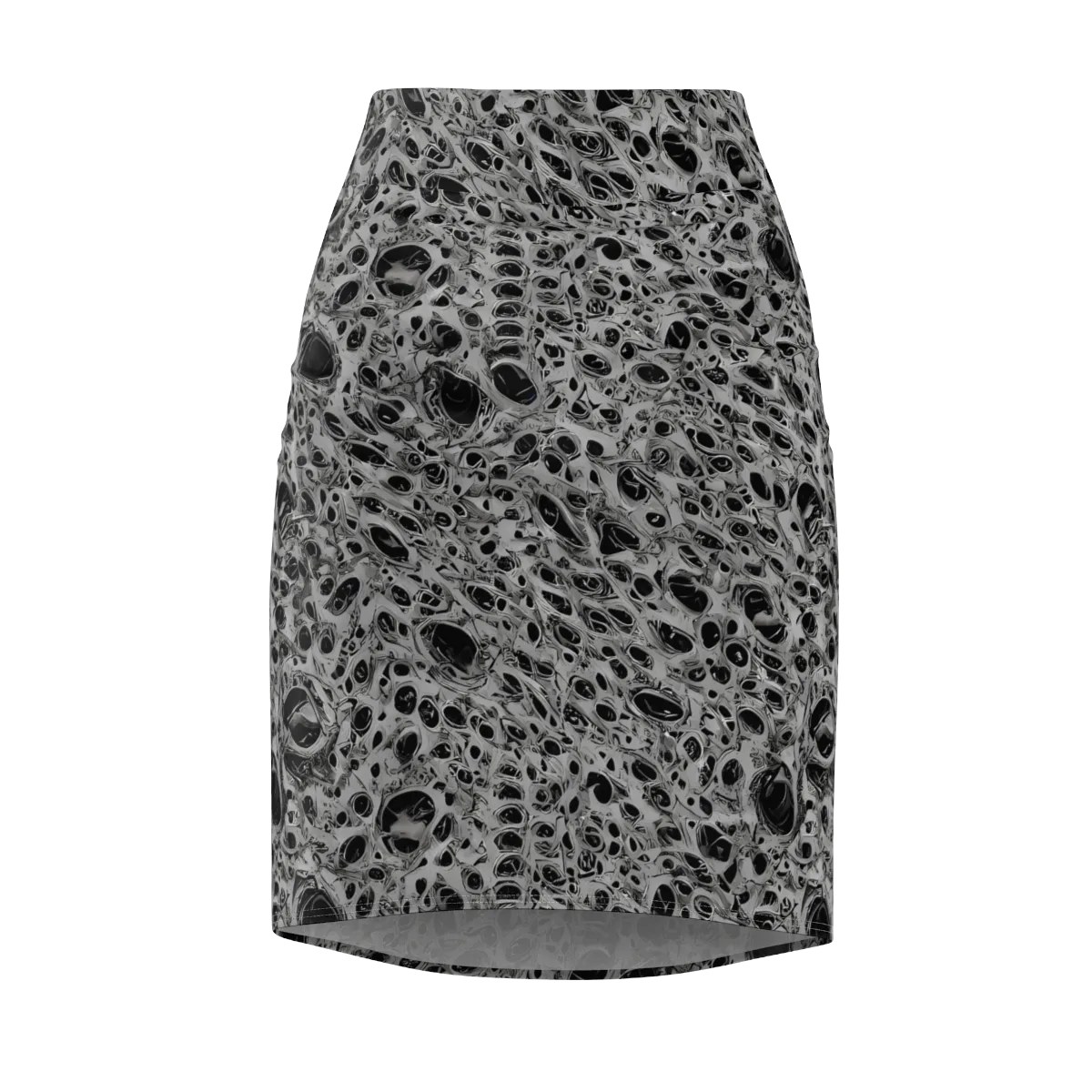 Black Matter on Pencil Skirt — Front