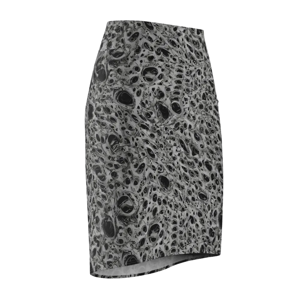 Black Matter on Pencil Skirt — Front Side