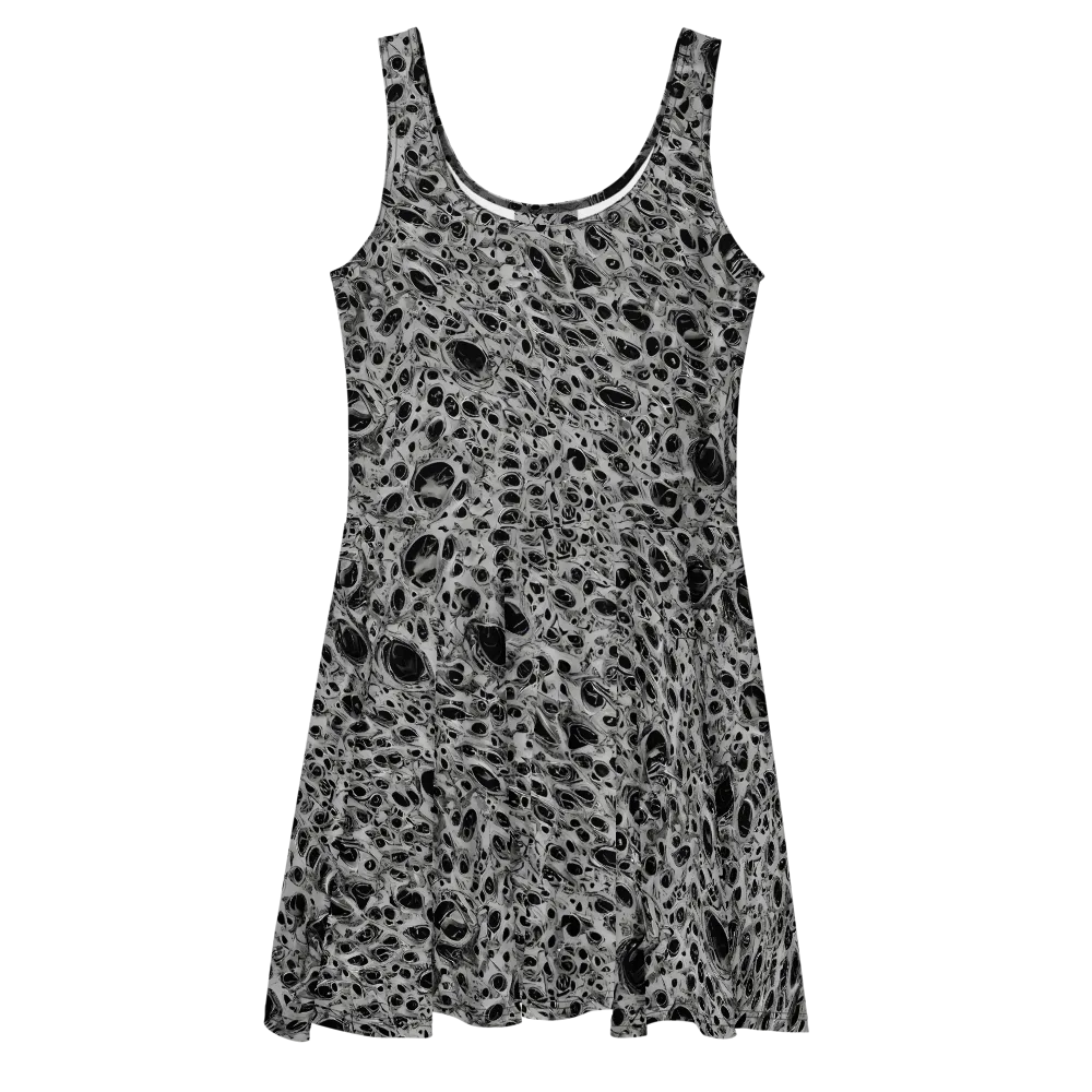 Black Matter on Skater Dress — Front