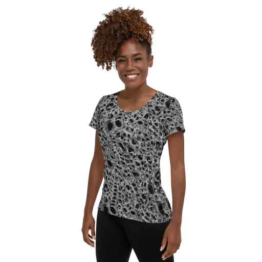 Black Matter on a Women's Athletic T-Shirt