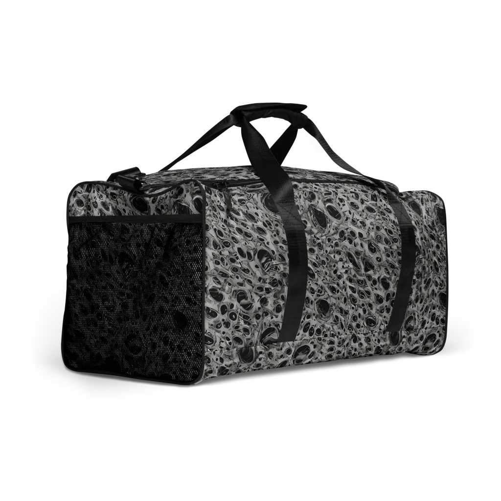 Black Matter on Duffle Bag — Right Front