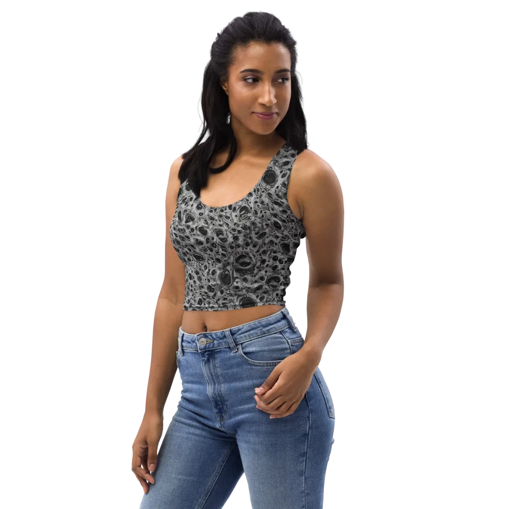 Black Matter on Crop Top — Left Front