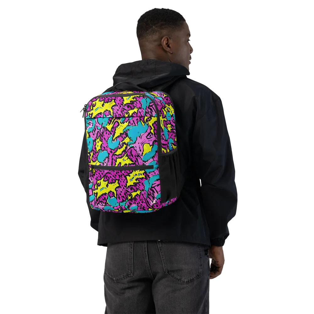Psychedelic Prowl on Utility Backpack — Back