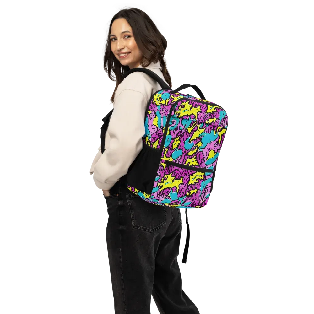 Psychedelic Prowl on Utility Backpack — Back