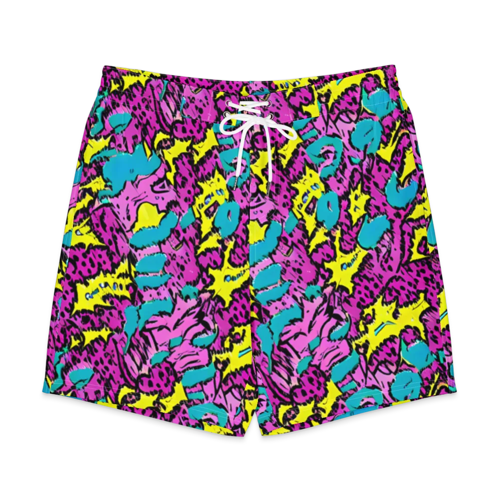 Psychedelic Prowl on Men's Board Shorts — Front