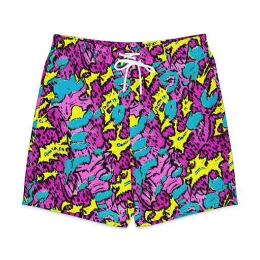 Psychedelic Prowl on a Men's Board Shorts