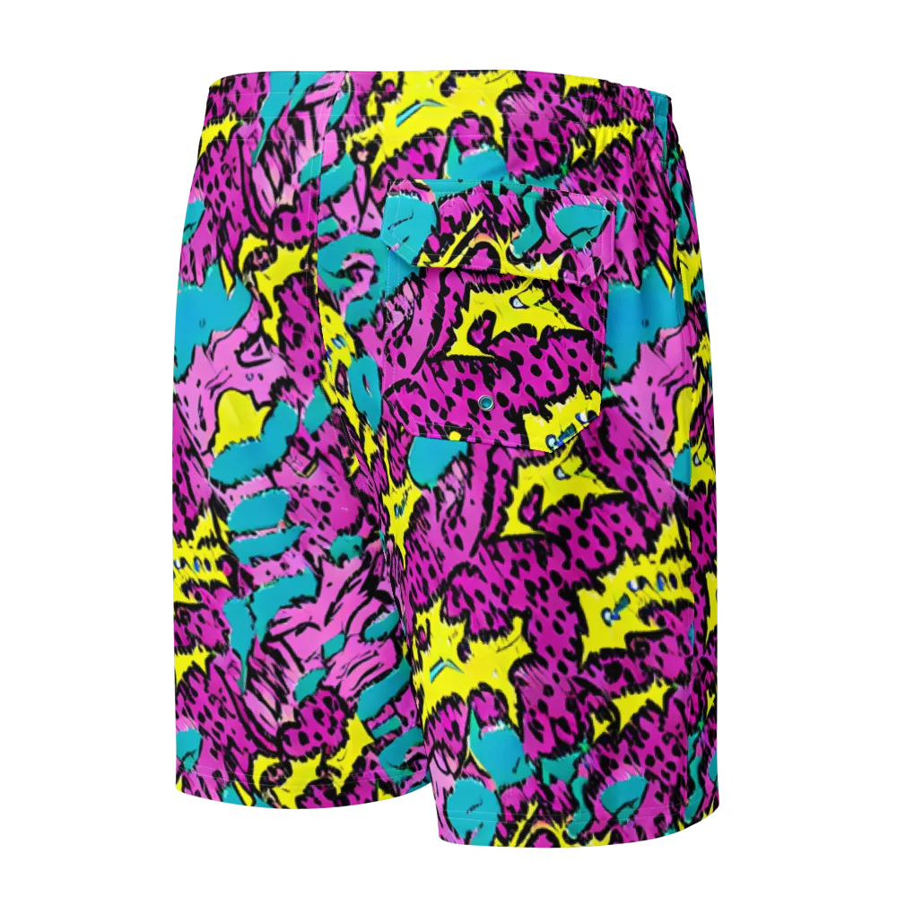 Psychedelic Prowl on Men's Board Shorts — Back