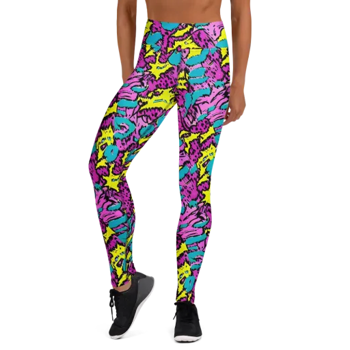 Psychedelic Prowl on a Yoga Leggings
