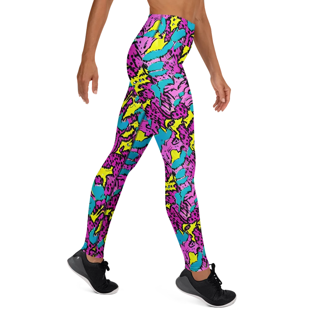 Psychedelic Prowl on Yoga Leggings — Right