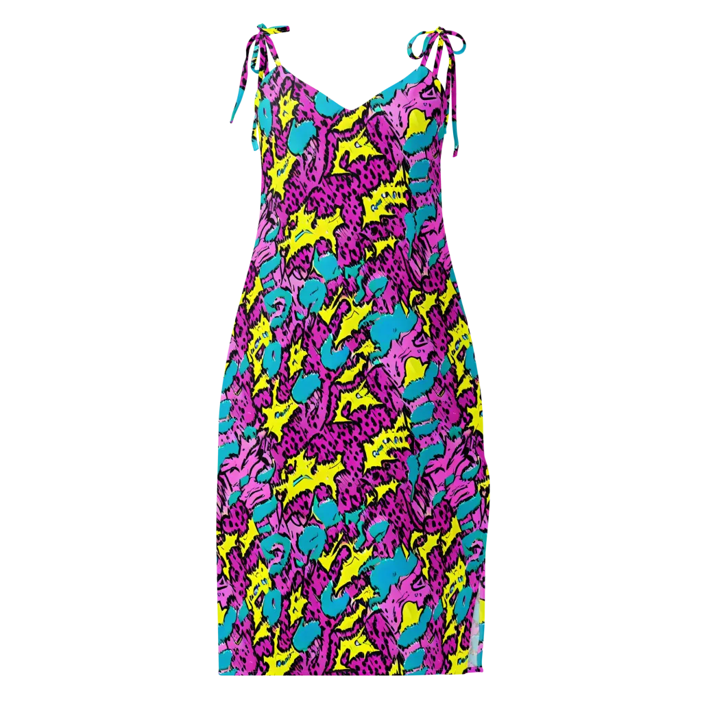 Psychedelic Prowl on Slip Dress — Front