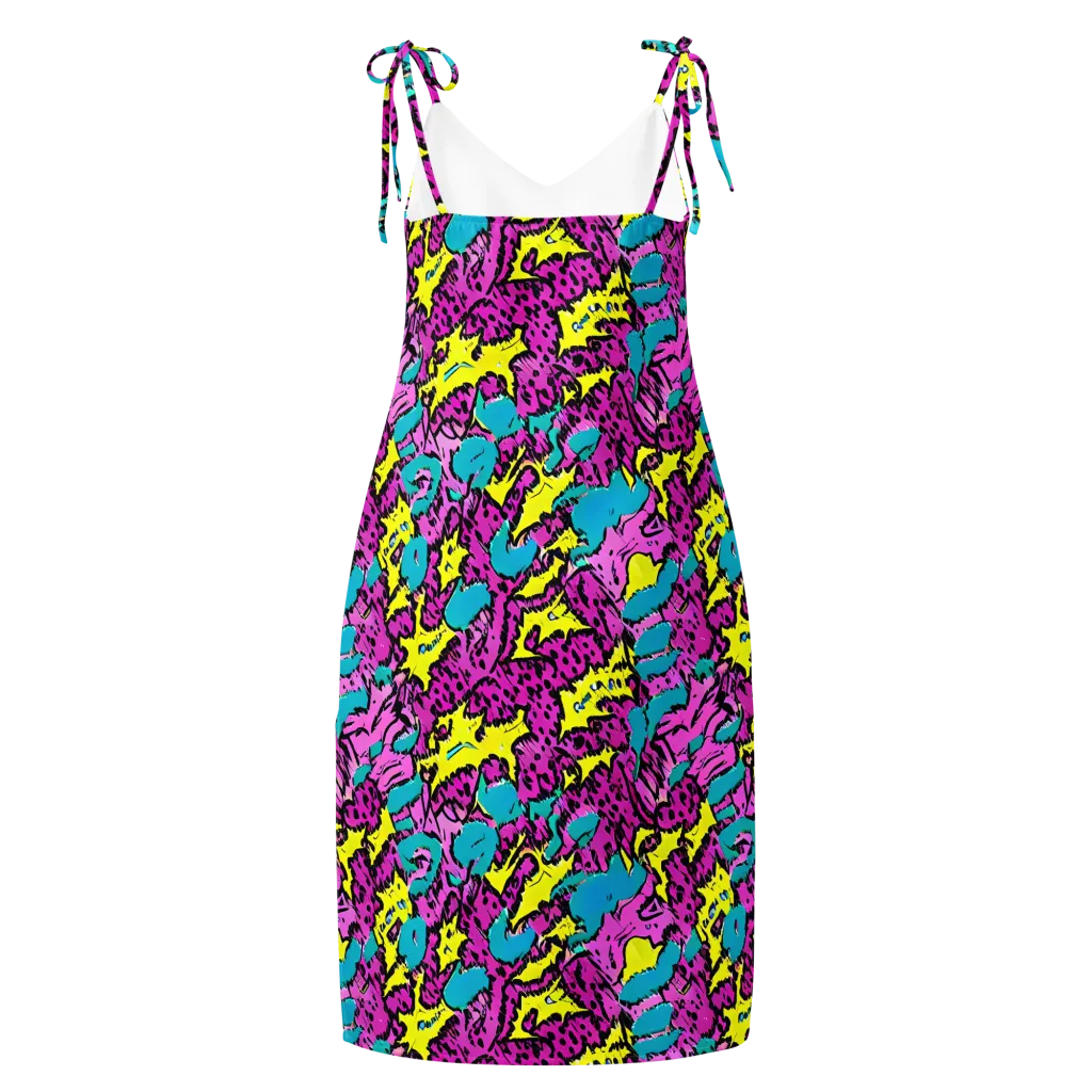 Psychedelic Prowl on Slip Dress — Back