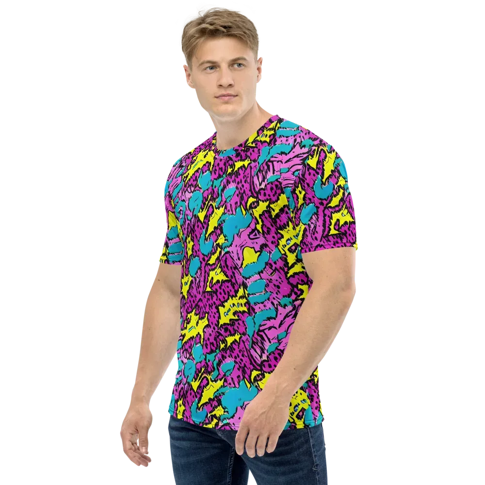 Psychedelic Prowl on Men's Crew Neck T-Shirt — Left