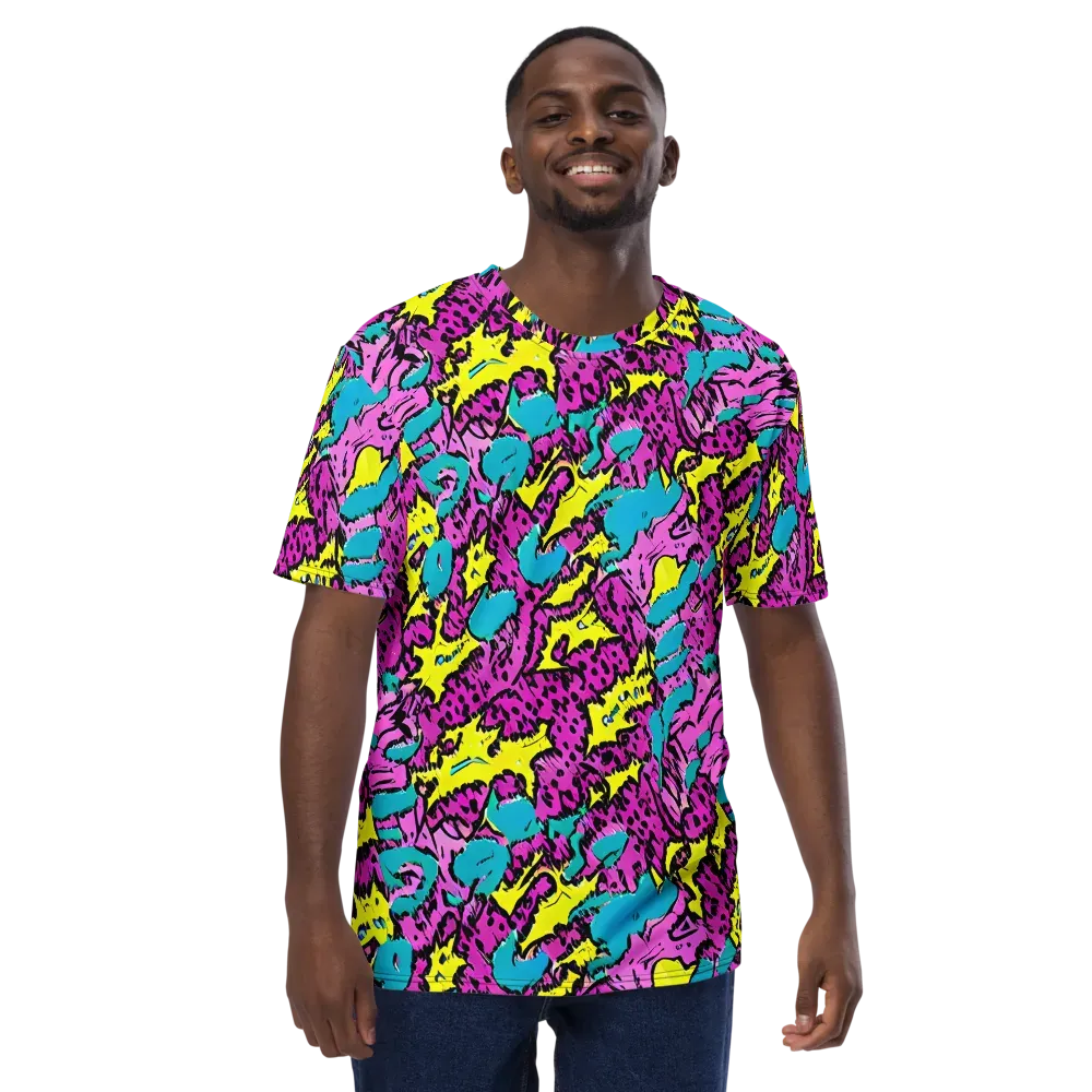 Psychedelic Prowl on Men's Crew Neck T-Shirt — Front