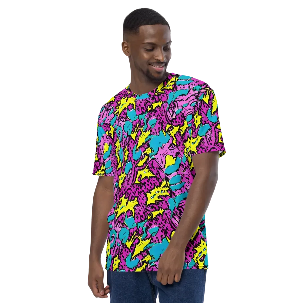 Psychedelic Prowl on Men's Crew Neck T-Shirt — Left