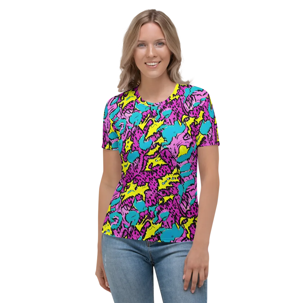 Psychedelic Prowl on Women's Crew Neck T-Shirt — Front