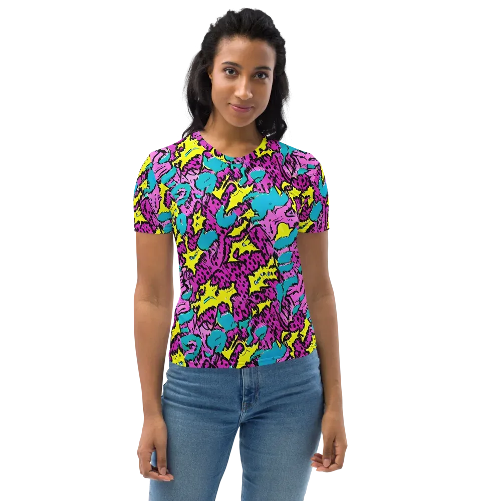 Psychedelic Prowl on Women's Crew Neck T-Shirt — Front