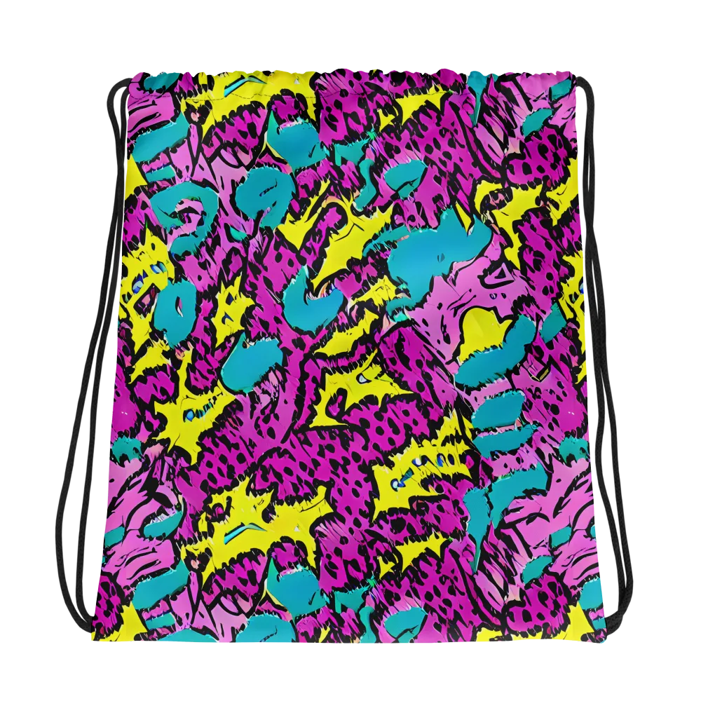 Psychedelic Prowl on Drawstring Bag — Photo