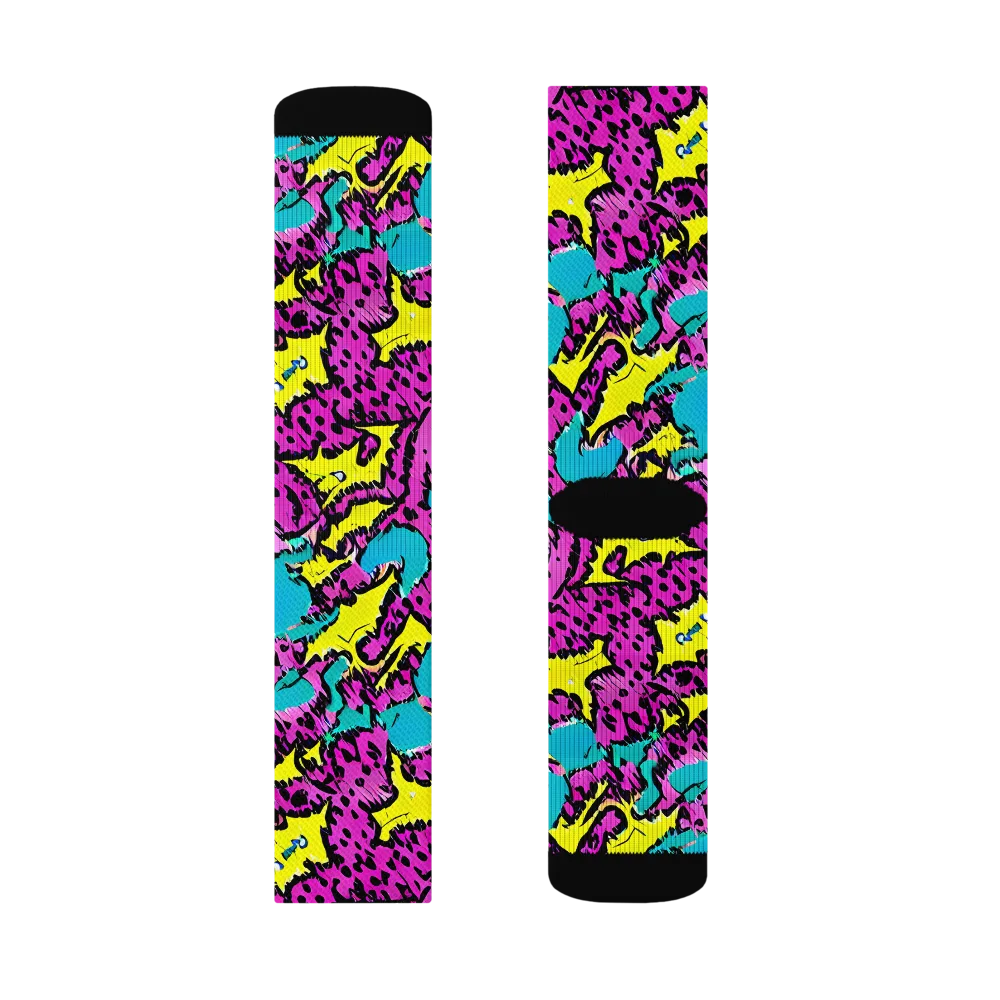 Psychedelic Prowl on Socks — Left Sock