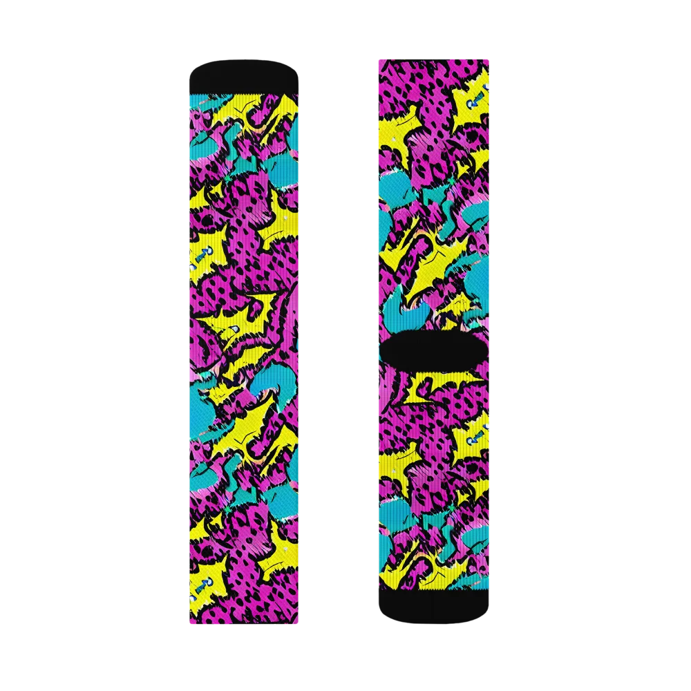 Psychedelic Prowl on Socks — Right Sock