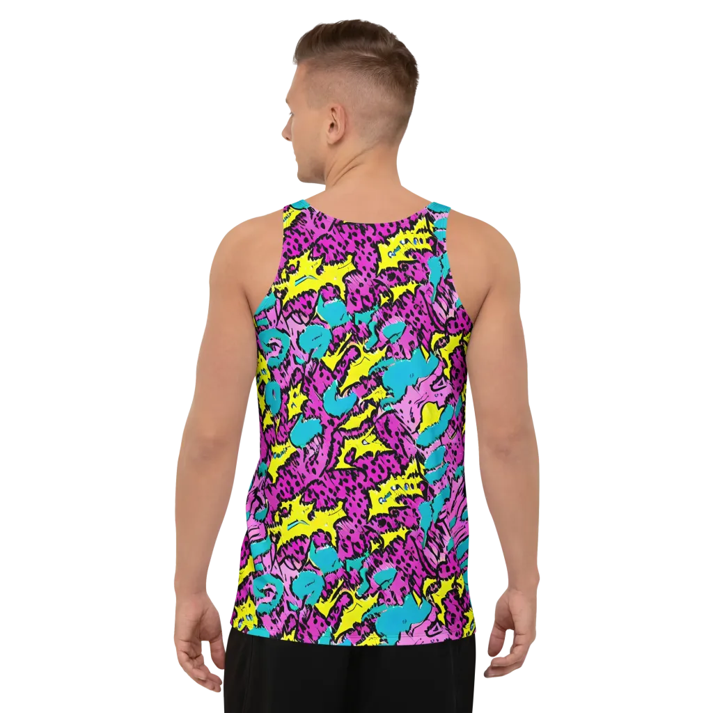 Psychedelic Prowl on Men's Tank Top — Back