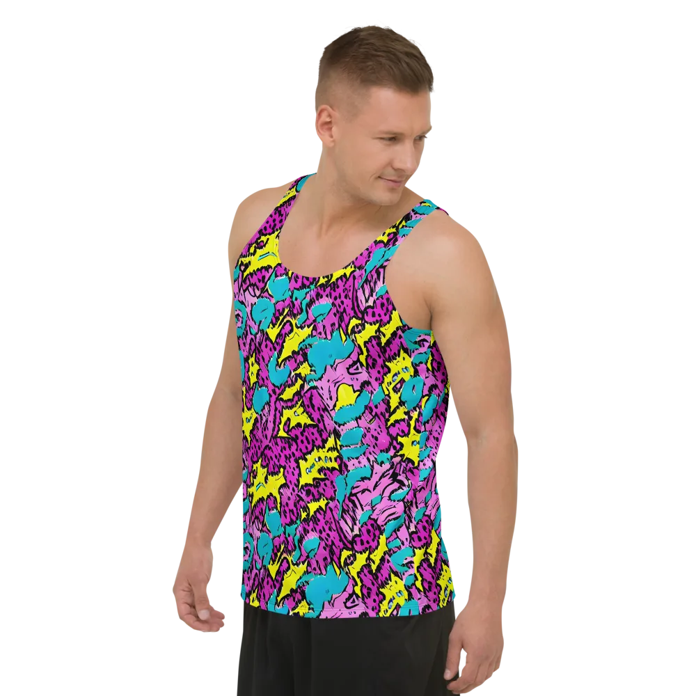 Psychedelic Prowl on Men's Tank Top — Left Front