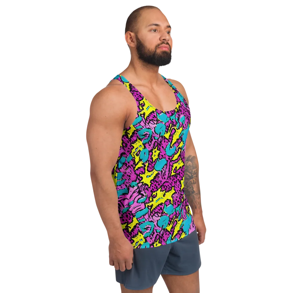 Psychedelic Prowl on Men's Tank Top — Right Front