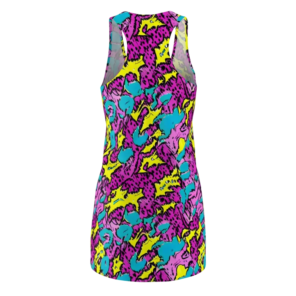 Psychedelic Prowl on Racerback Dress — Back