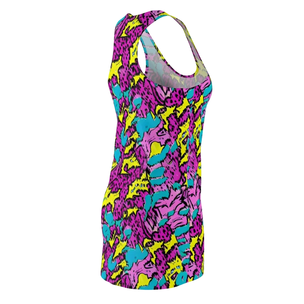 Psychedelic Prowl on Racerback Dress — Back Side