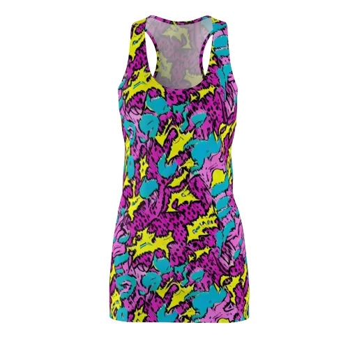 Psychedelic Prowl on a Racerback Dress