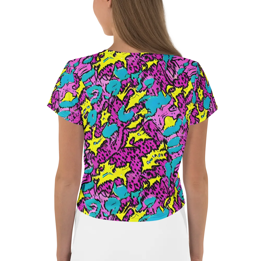 Psychedelic Prowl on Crop Tee — Back