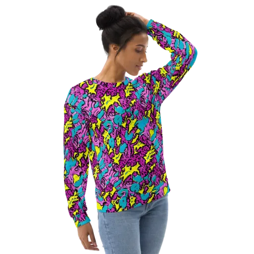 Psychedelic Prowl on a Sweatshirt