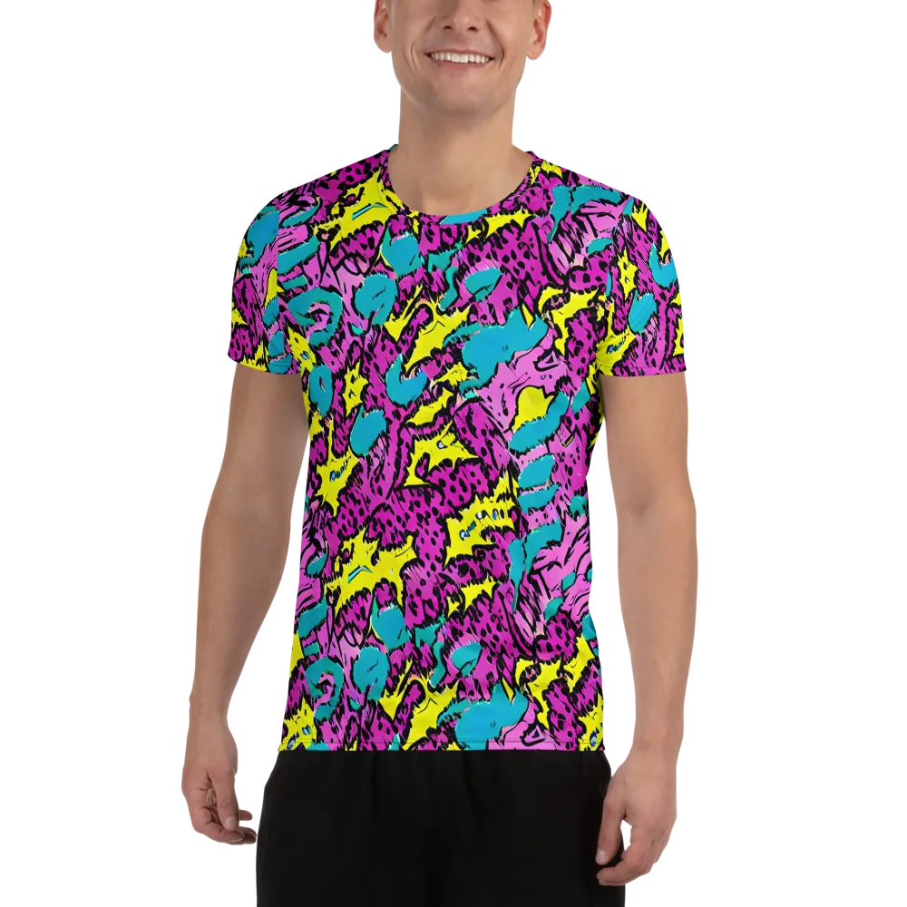 Psychedelic Prowl on Men's Athletic T-Shirt — Front