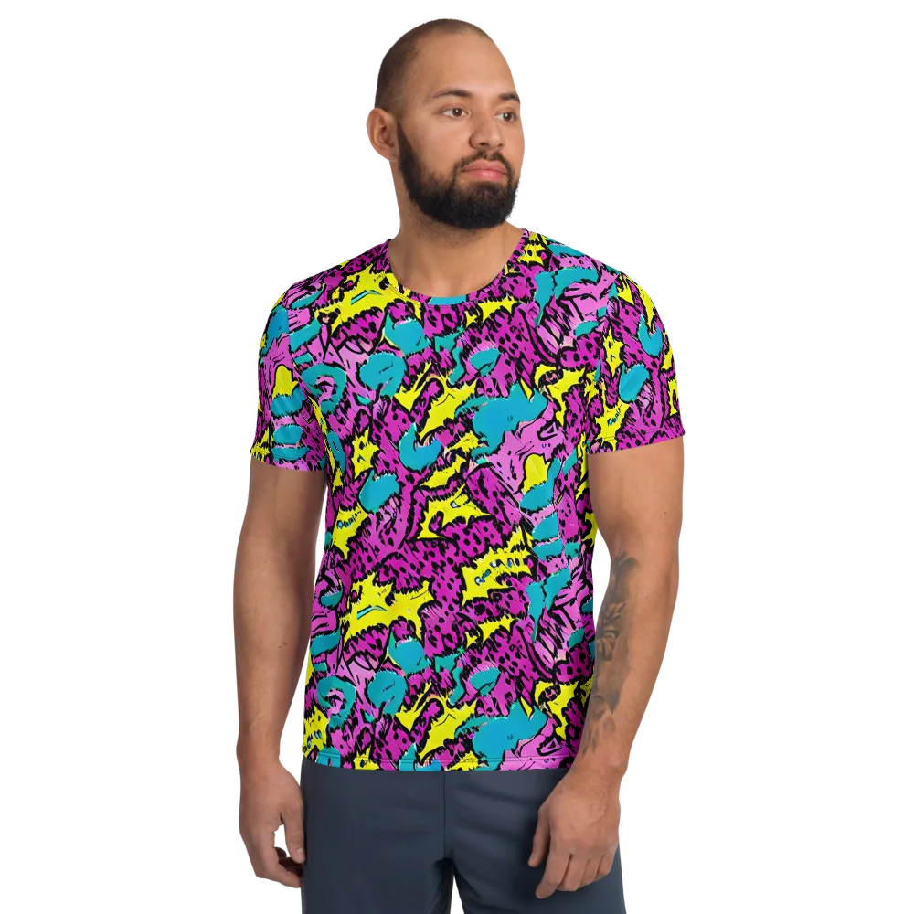 Psychedelic Prowl on Men's Athletic T-Shirt — Front