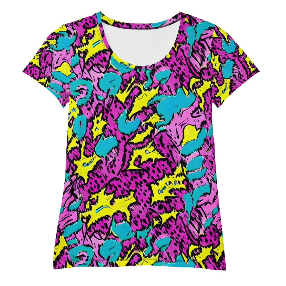 Psychedelic Prowl on Women's Athletic T-Shirt — Front