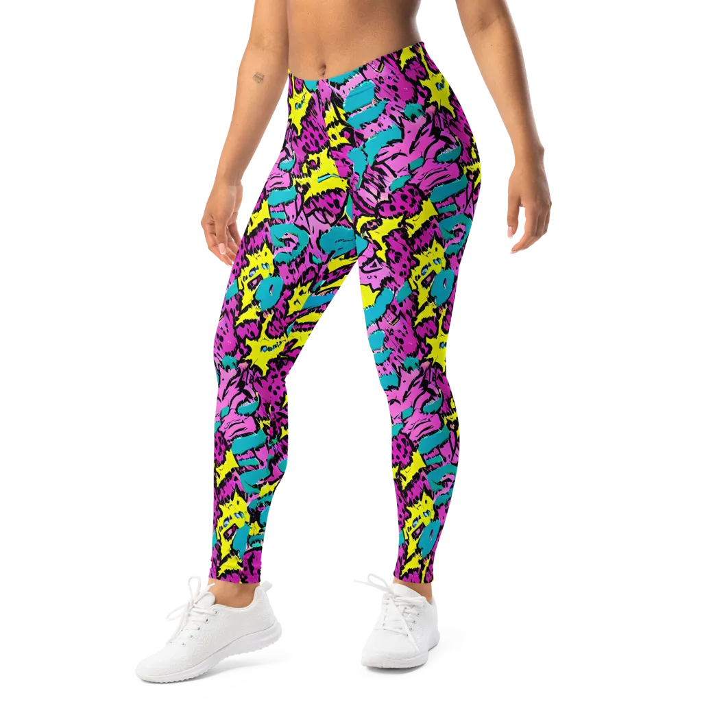 Psychedelic Prowl on Leggings — Left Front