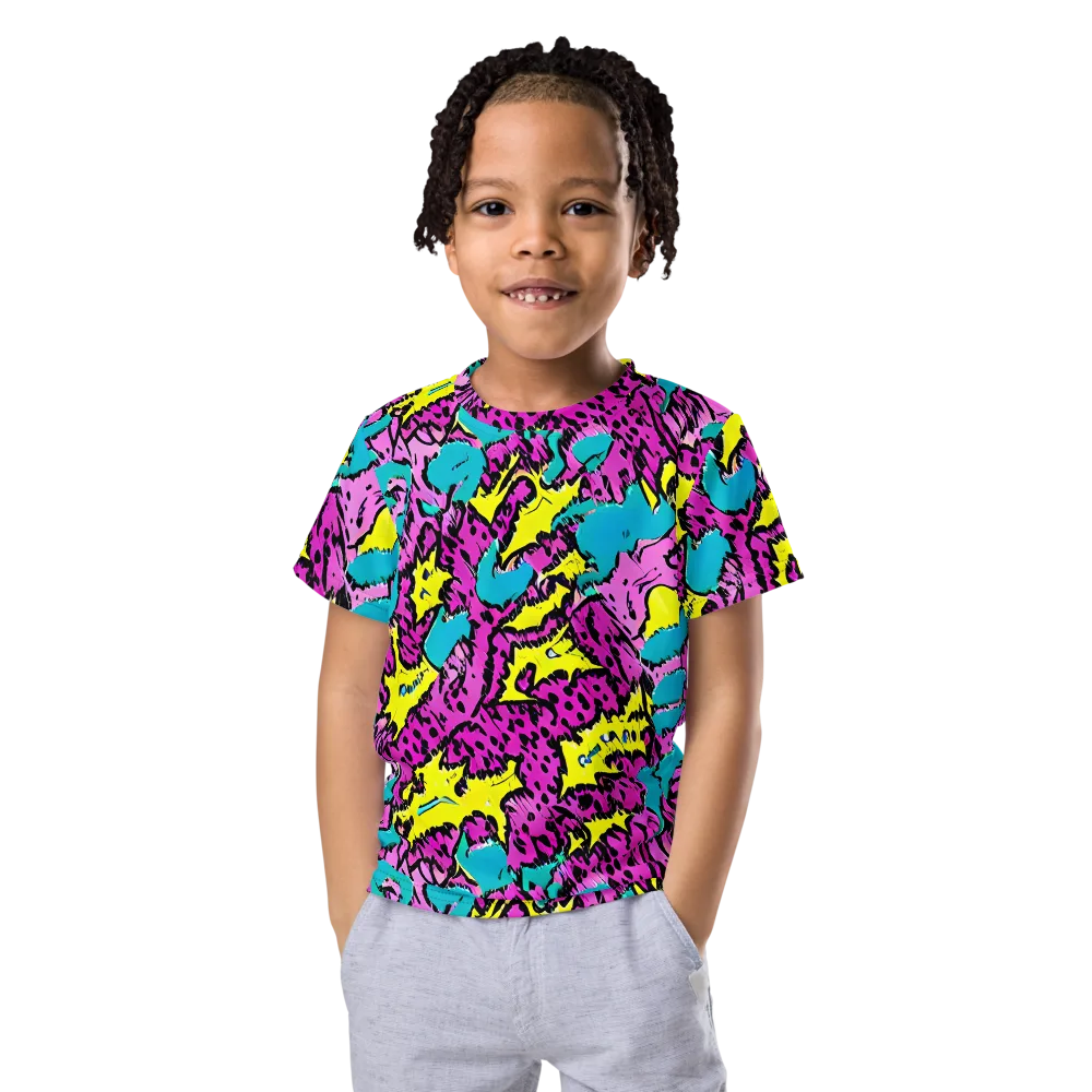 Psychedelic Prowl on Kids Crew Neck T-Shirt — Front