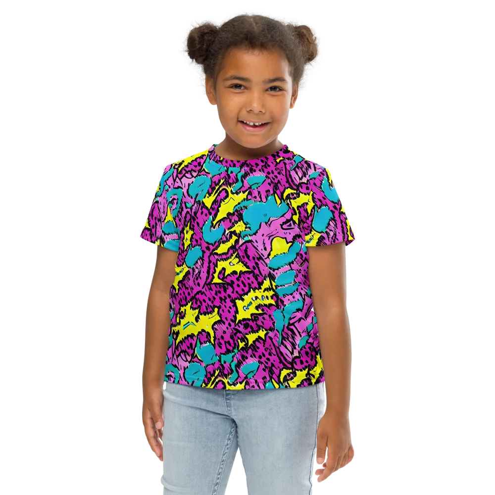 Psychedelic Prowl on Kids Crew Neck T-Shirt — Front