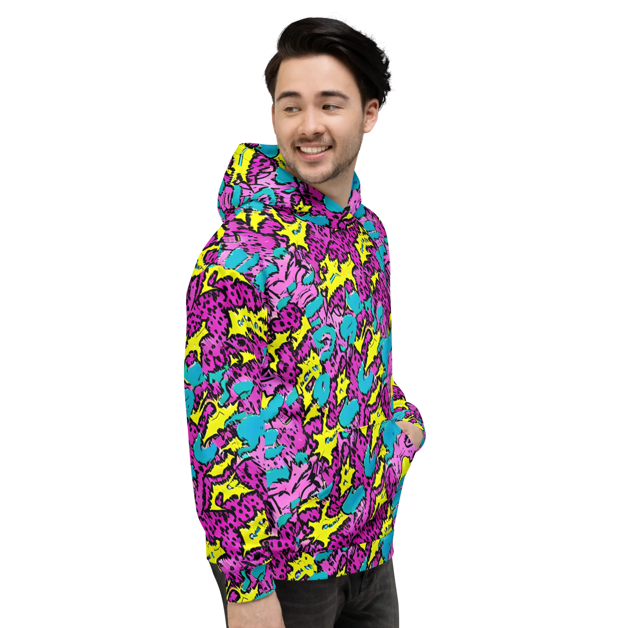 Psychedelic Prowl on Hoodie — Right
