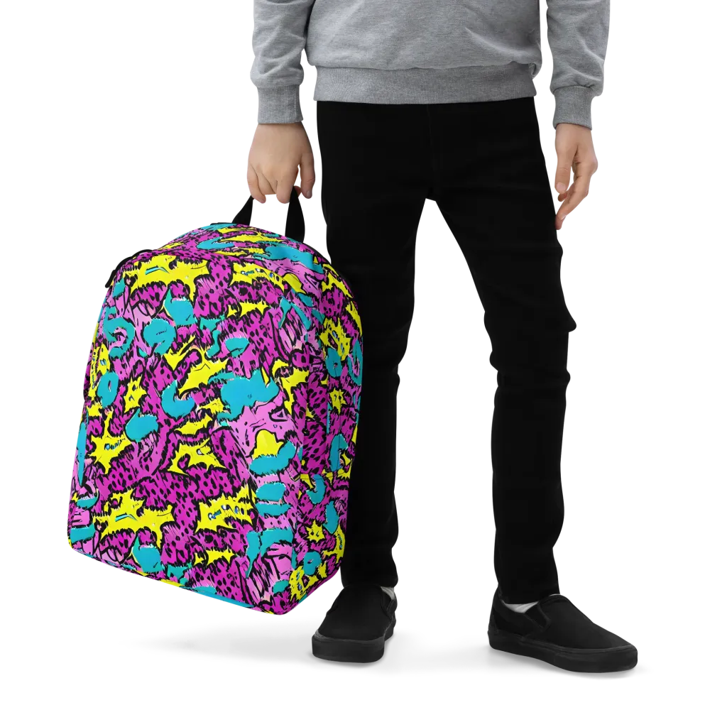 Psychedelic Prowl on Minimalist Backpack — Zoomed-in