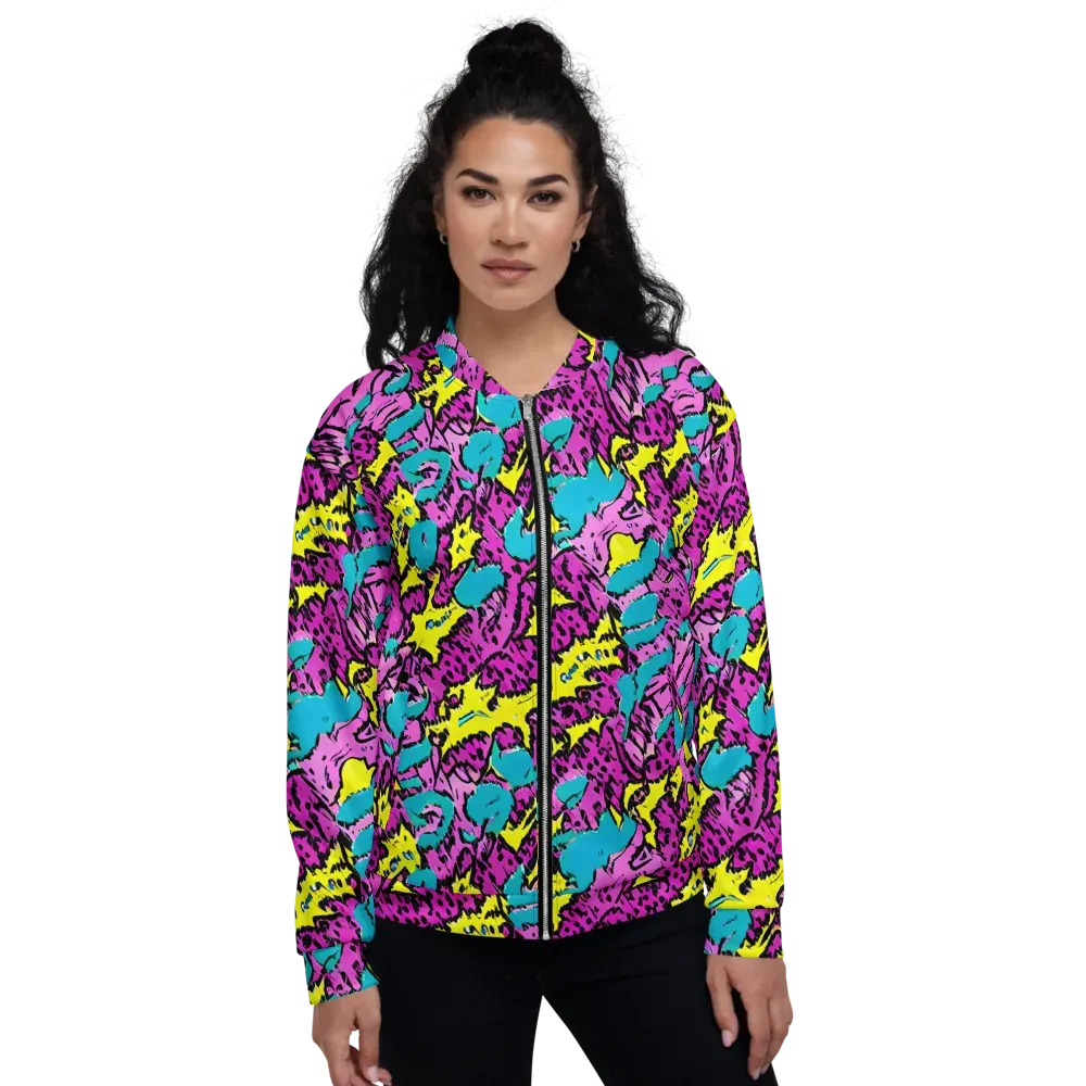 Psychedelic Prowl on Bomber Jacket — Front
