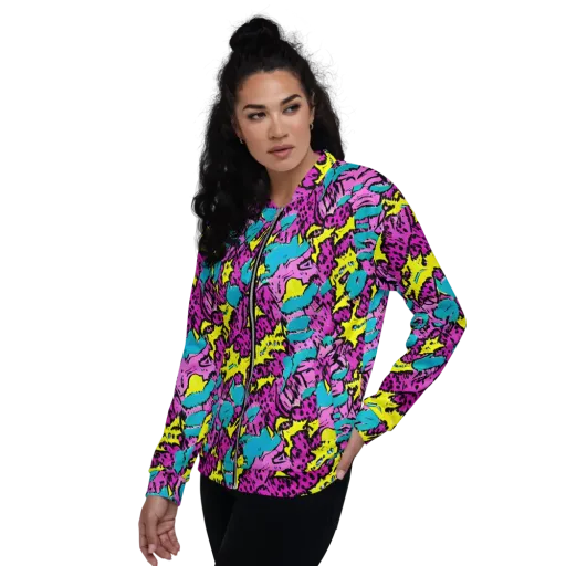 Psychedelic Prowl on a Bomber Jacket