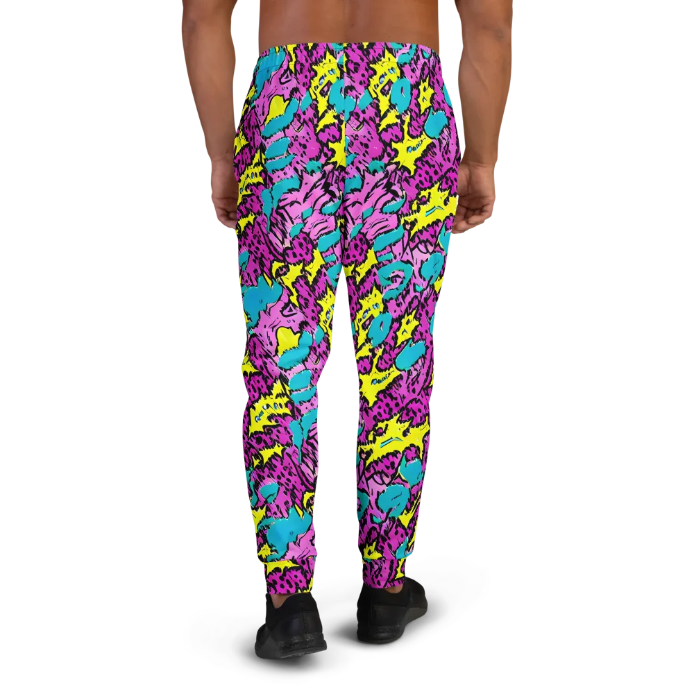 Psychedelic Prowl on Men's Joggers — Back