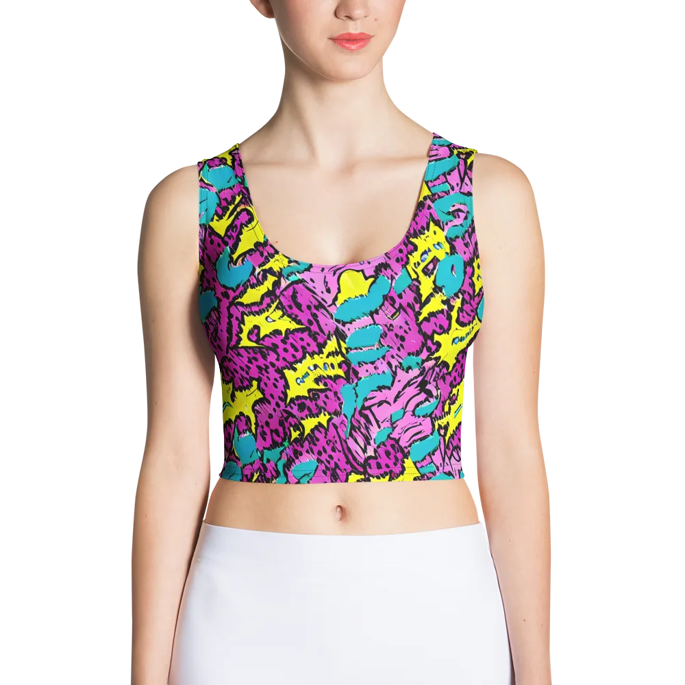 Psychedelic Prowl on Crop Top — Front