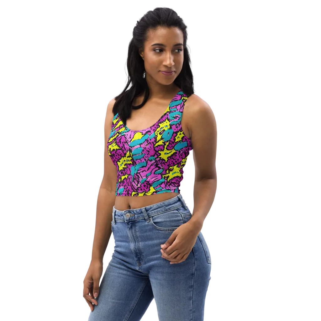 Psychedelic Prowl on Crop Top — Left Front