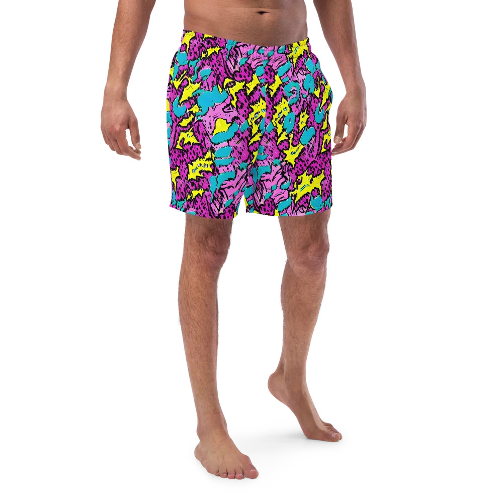 Psychedelic Prowl on Swim Trunks — Front